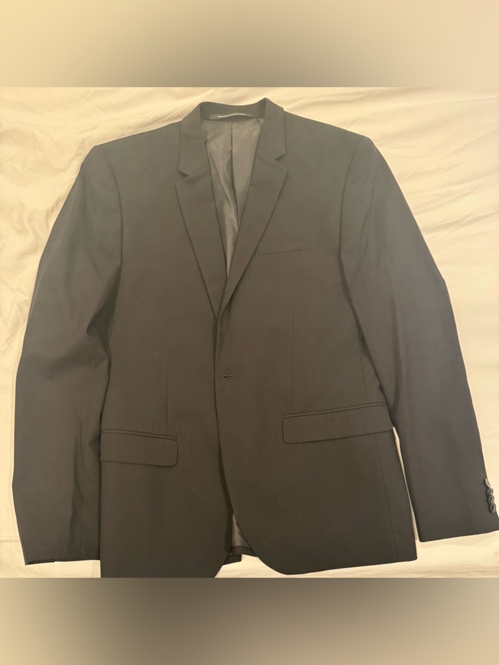 H&M Black Single Button Men's Blazer 40R Skinny Fit